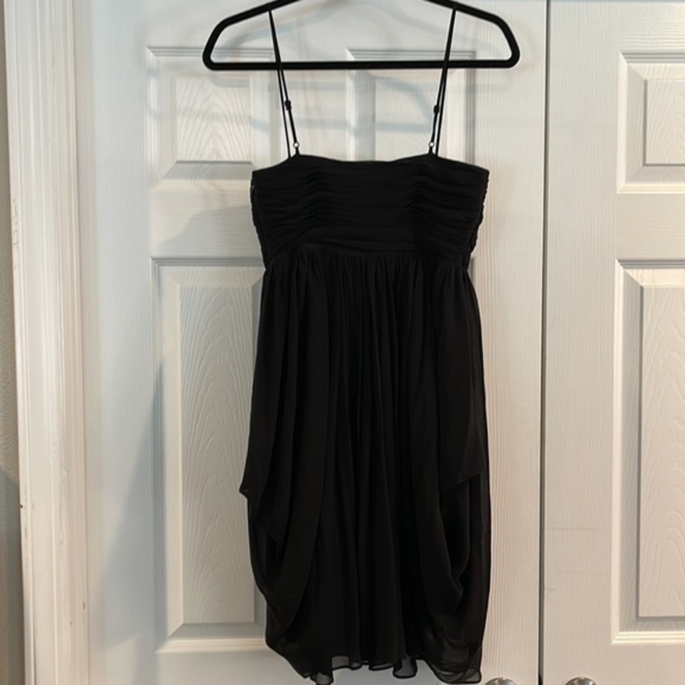Karen Mullen Black silk cocktail dress - Picture 4 of 7